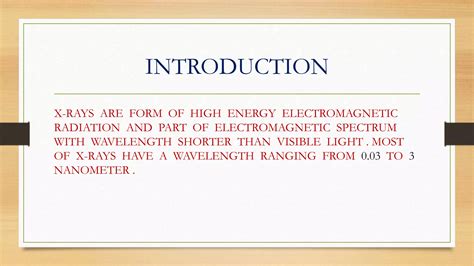 X ray production and construction | PPTX