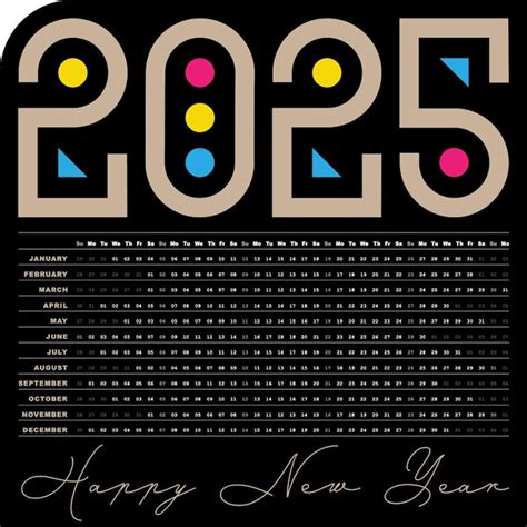 2025 calendar 2025 new year Vectors - Download Free High-Quality ...