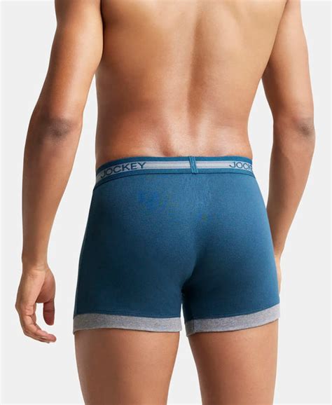 Buy Super Combed Cotton Rib Solid Boxer Brief with StayFresh Treatment ...