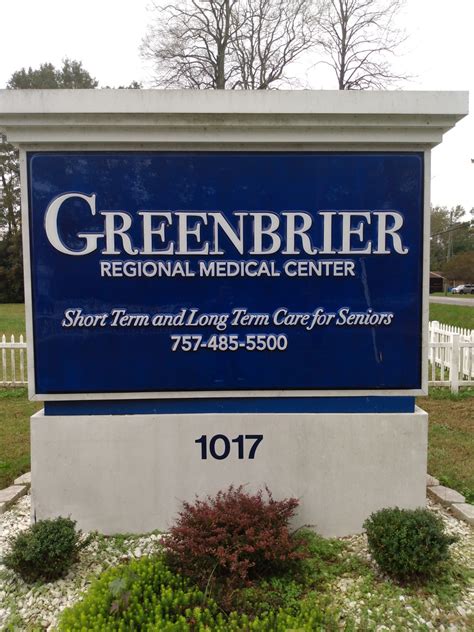 GREENBRIER REGIONAL MEDICAL CENTER - Chesapeake VA - Hours, Directions ...