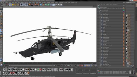3D Kamov Ka 52 or Alligator Russian Attack Helicopter Rigged for Cinema ...
