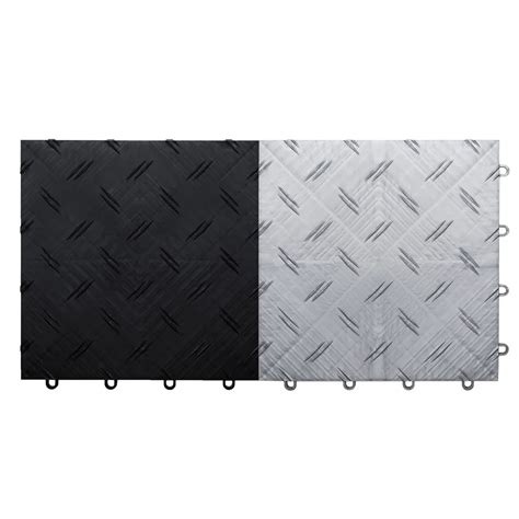 MotoFloor Modular Garage Flooring Tiles 48 square feet per Box 1' x 1 ...