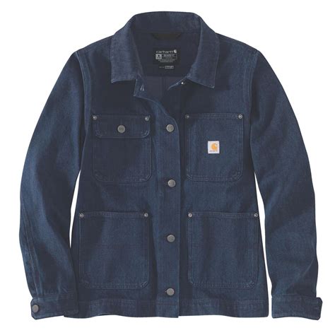 Carhartt Unlined Denim Chore Coat Relaxed Fit Denim Jacket