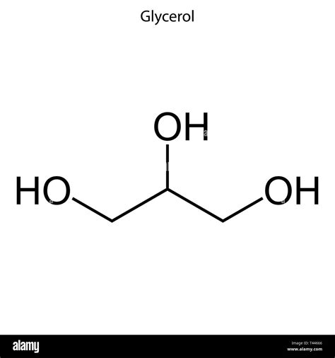 Glycerol Sketch - structure of glycerol