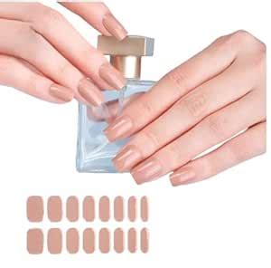 Brille Bee Gel Nail Strips, 16 Pieces, Semi-Cured Nail Stickers, UV ...