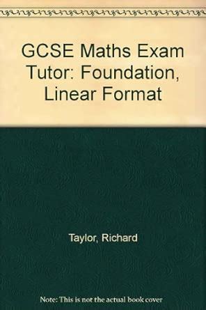 GCSE Maths Exam Tutor Foundation Book Only: Linear Format : Taylor ...
