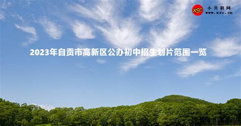 2023年自贡市高新区公办初中招生划片范围一览_小升初网