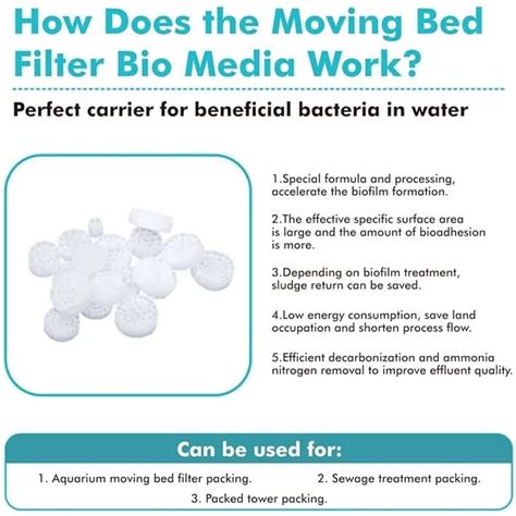 Petzlifeworld K5 Media, Moving Bed Biofilm Reactor (MBBR) Bio Filter M ...