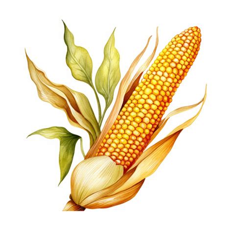 Premium AI Image | Bountiful Harvest Vibrant Watercolor Corn on the Cob ...