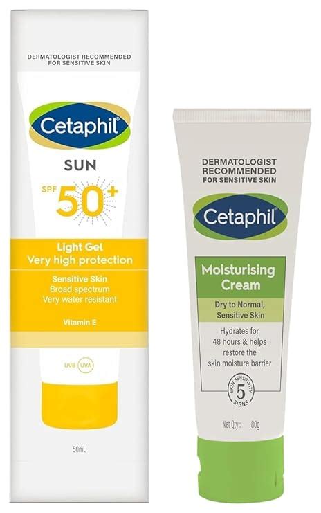 Cetaphil Moisturising Cream & Sun SPF 50 Sunscreen Pack