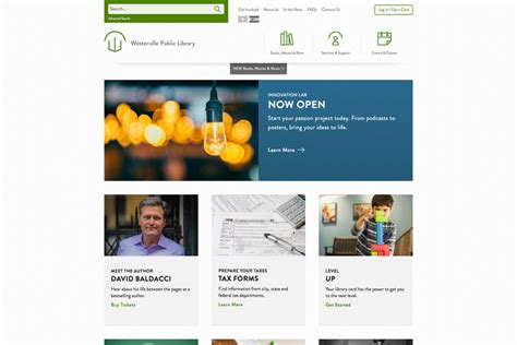 Library Website Design 的图像结果