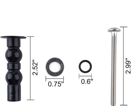 Buy Toilet Seat Hinge Screw Compatible with TOTO Toilet, Expanding ...