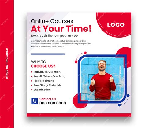 Modern social media post ads banner design template for online english ...