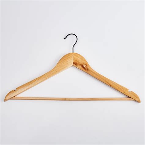 Buy Pacific Winston Set of 8 Wooden Clothes Hangers from Home Centre at ...