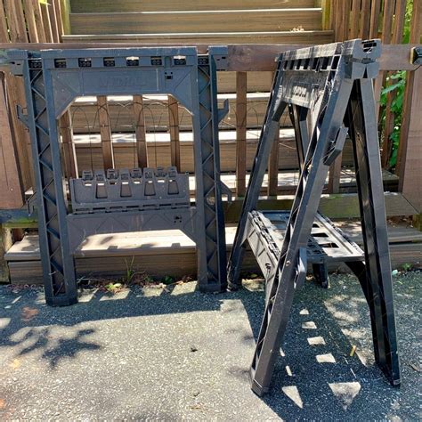 LOT 133 S: Pair of Worx Plastic Saw Horses | EstateSales.org