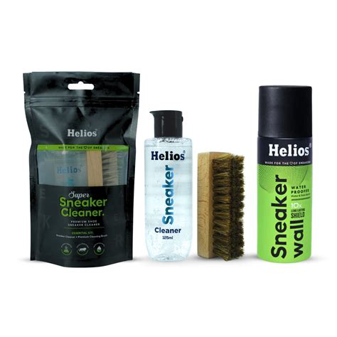 Helios Super Sneaker Cleaner - 125 ML With Sneaker Wall Protect Spray ...