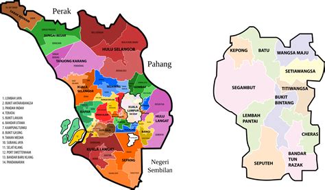 Kuala Lumpur Map Of Areas Sinkholes In Kuala Lumpur: What To Know