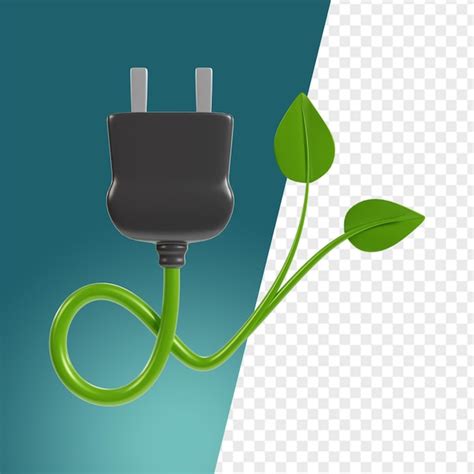 Ecologia terra verde 3d ícone clipart para campanha ambiental | PSD Premium