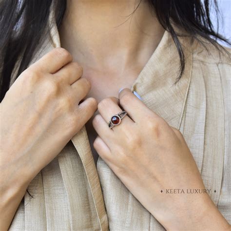 Buy Bohemian Dance - Garnet Ring Online at Keeta Luxury