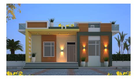 ground floor house elevation sikar.... | 3D Elevation