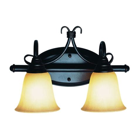 Portfolio 2-Light Forged Bronze Traditional Vanity Light at Lowes.com