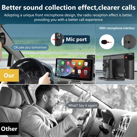 Portable Wireless Car Stereo Screen with Backup Camera