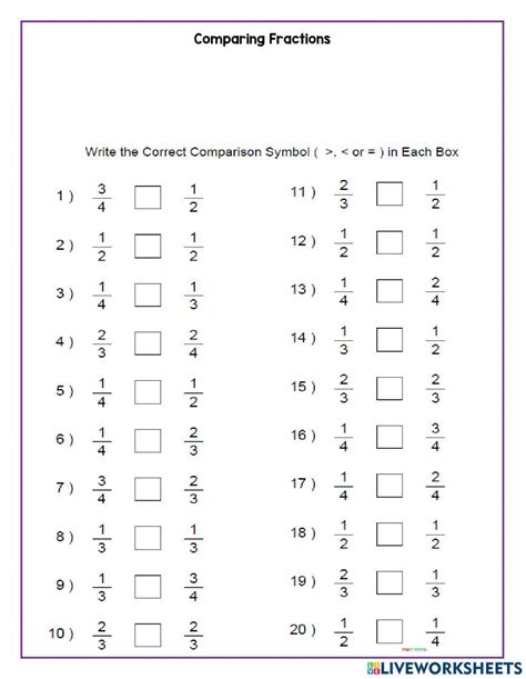 Comparing Fractions Lesson 的图像结果