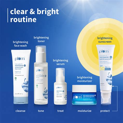 Niacinamide & Rice Water SPF 50 PA++++ Hybrid Sunscreen – Plum