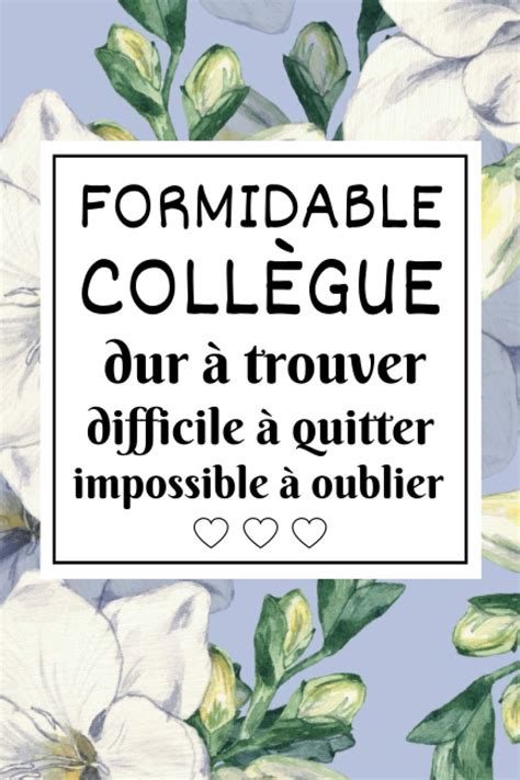 Amazon.in: Buy Formidable Collègue: idée cadeau d'appréciation ou ...