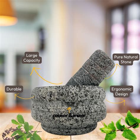 Stone Mortar and Pestle Set - Large – Twin Palmyra