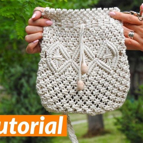 Macrame Bag Tutorial Macrame Bag Pattern Macrame Bag for - Etsy