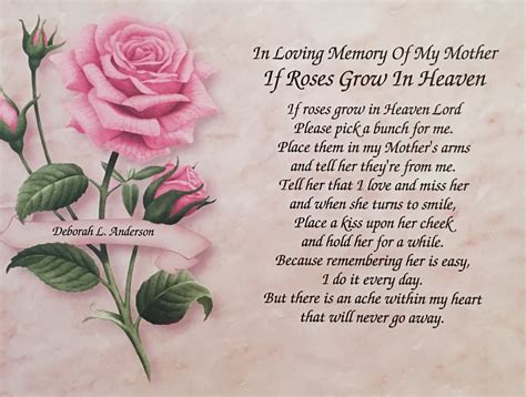 In Loving Memory Mom Poems In Loving Fashionable Memory Of My Mom