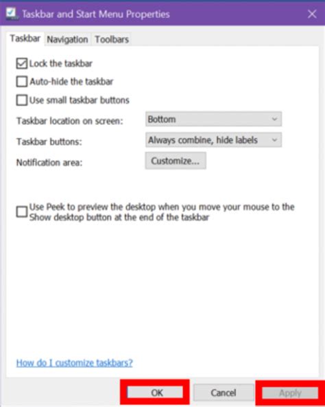 Image result for Taskbar Property