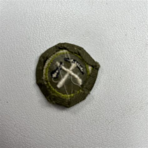 Vtg Old Type PIONEERING Merit Badge Boy Scouts Patch 70D | eBay