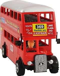 USCATALOG Pull Back Deluxe Double Decker Bus | Miniature Scaled Models ...