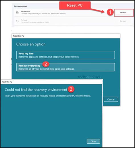 Recovery Environment Not Found Windows 1.0 的图像结果