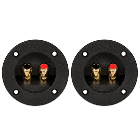 Buy Goldwood Sound Speaker Box Terminal Cups 2 Round Power Speaker ...