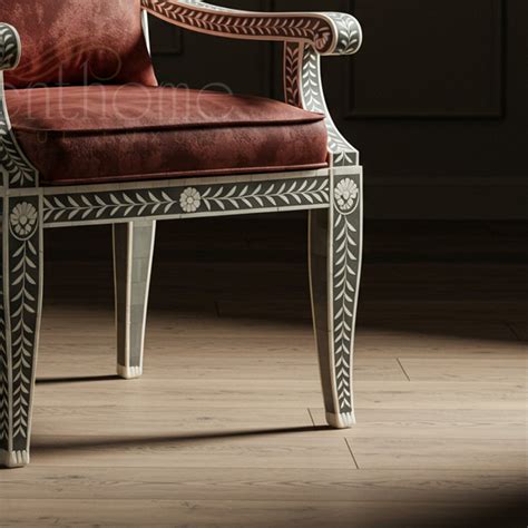 Luxurious Handcrafted Inlay Chair with Floral Motif | Luxury Handmade ...