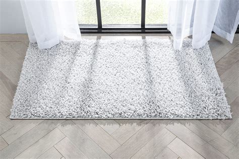 2'3" x 3'11" Well Woven Elle Basics Emerson Shag Textured Mat Rug ...