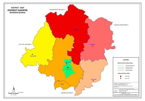 Gazipur District: Map Gazipur District