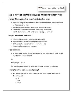 Lecture 122 NFSv4 ACLs (session -122) - linux - Studocu