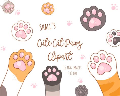 Cat Paw Clipart DOG / CATS PAW PRINT SHAPES SELF ADHESIVE VINYL