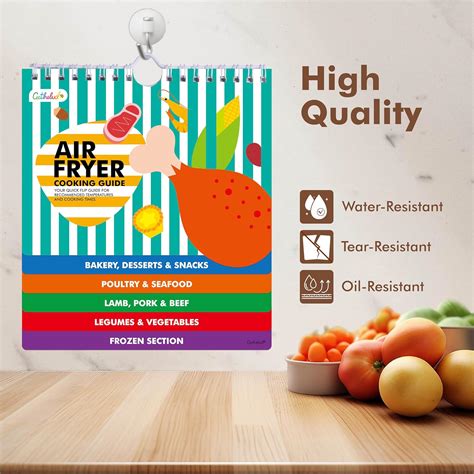 Gethelud Magnetic Air Fryer Cheat Sheet, Air Fryer Cooking India | Ubuy