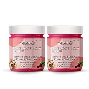 Buy Newsio Beetroot Exfoliating Body Scrub | Enriched for Tan Removal ...