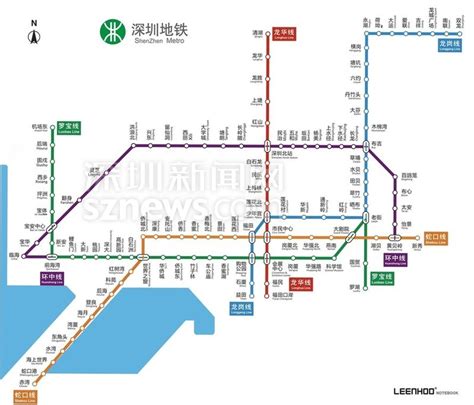 最新深圳地铁线路图(2019年)