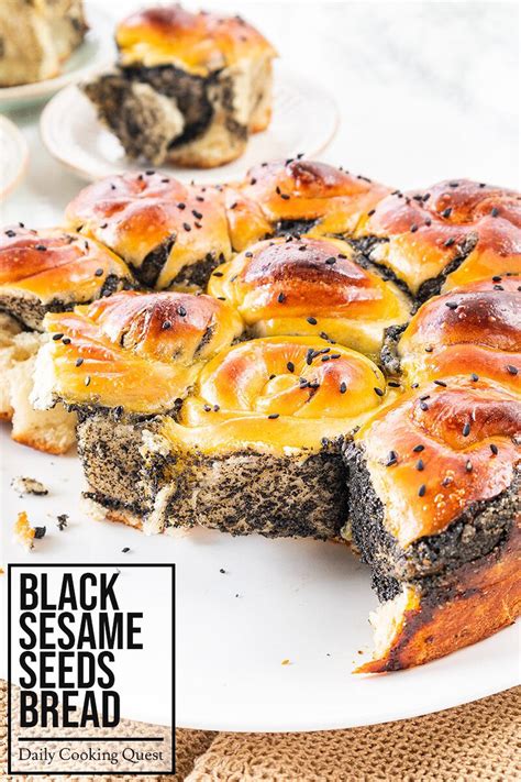 Black Sesame Seeds Bread | Daily Cooking Quest