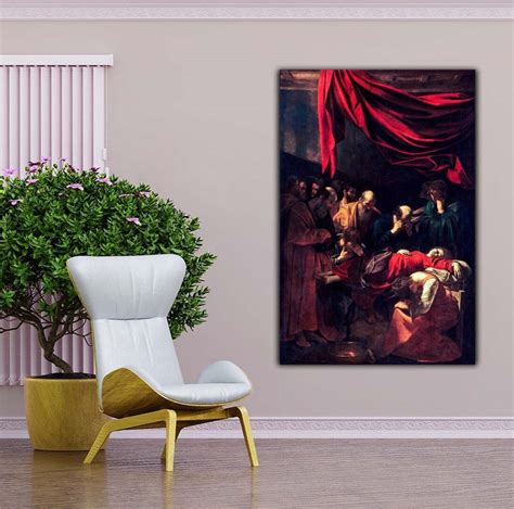 Caravaggio Death of the Virgin 1606 Canvas Print Wall Art,caravaggio ...