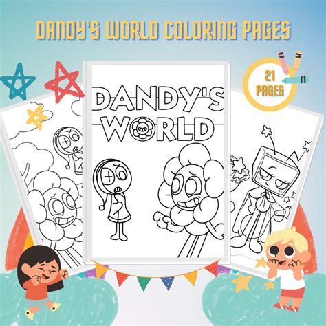 Dandy's World Coloring Pages Ginger