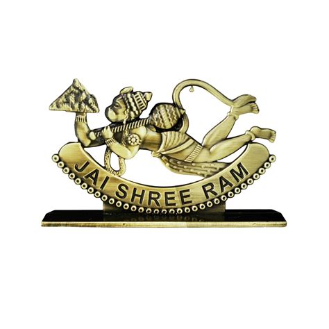 M Men Style Flying Lord Hanuman Ji Idol Car Dashboard Metal Statue Home ...