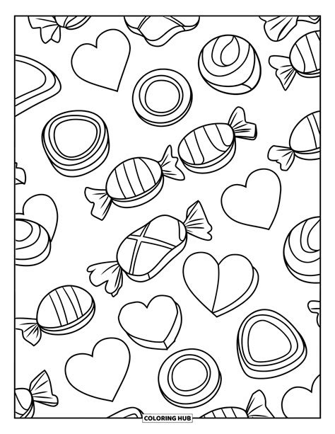 100+ Candy Coloring Pages for Kids & Adults (Free Printable PDFs)